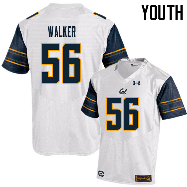Youth #56 Sam Walker Cal Bears UA College Football Jerseys Sale-White - Click Image to Close